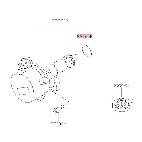 Genuine Nissan Crank Angle Sensor O Ring Seal Fits Nissan S13/S14/S15 Silvia, 180SX & 200SX (SR20DET)