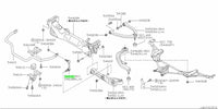 Genuine Nissan Front Stabilizer Sway Bar End Link (R/H) Fits Nissan M35 Stagea (2WD), V35 Skyline & Z33 350Z
