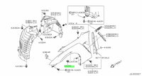 Genuine Nissan Guard Liner Retainer Clip Fits Nissan A32/C34/C35/D23/F50/J50/K11/M35/P11/R32/R33/R34/R35/S13/T32/U14/V35/Y32/Y33/Y34/Y50/Y62/Z33/Z34