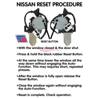 Nissan Electric Window Winder Motor Front (L/H) Fits Nissan V35/V36 Skyline, M35 Stagea & Z33 350Z