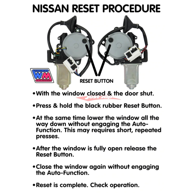 Nissan Electric Window Winder Motor Front (R/H) Fits Nissan V35/V36 Skyline, M35 Stagea & Z33 350Z