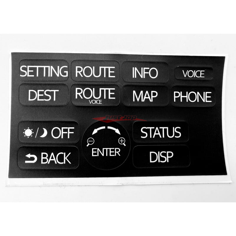 Nissan MFD Control Panel Button English Labels fits Nissan R35 GTR JDM
