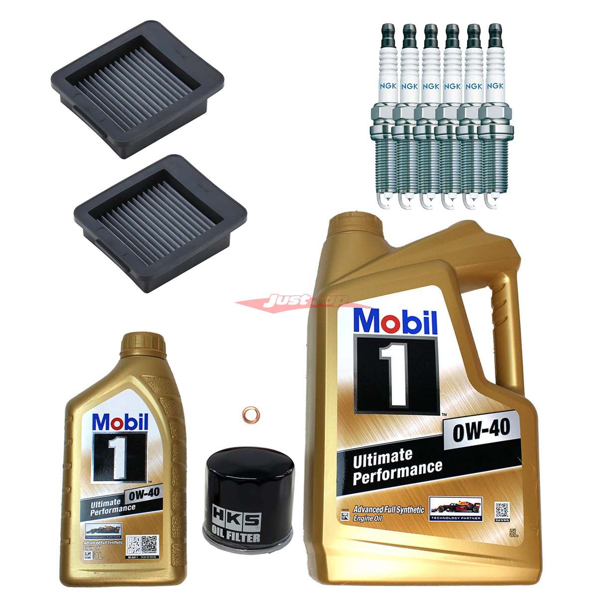 Blitz R35 Kit Nissan R35 GTR Complete Service Kit (Mobil 1 , NGK, HKS Racing & BLITZ ...