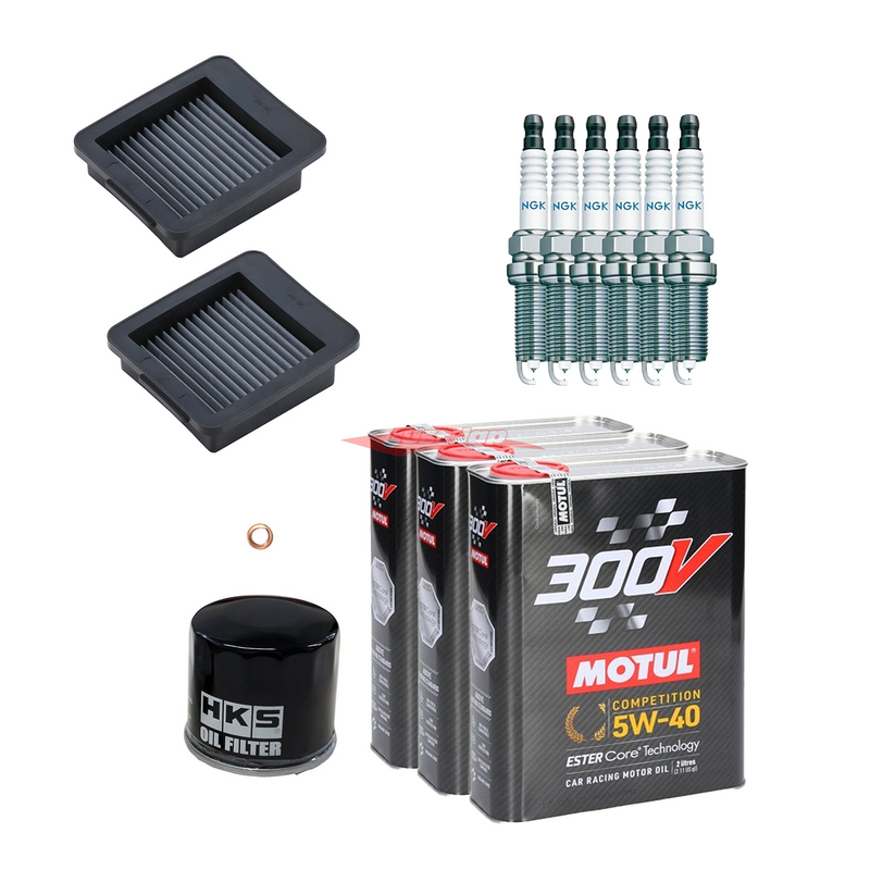 Nissan R35 GTR Complete Service Kit (Motul 300V, NGK, HKS Racing & BLITZ Filters)