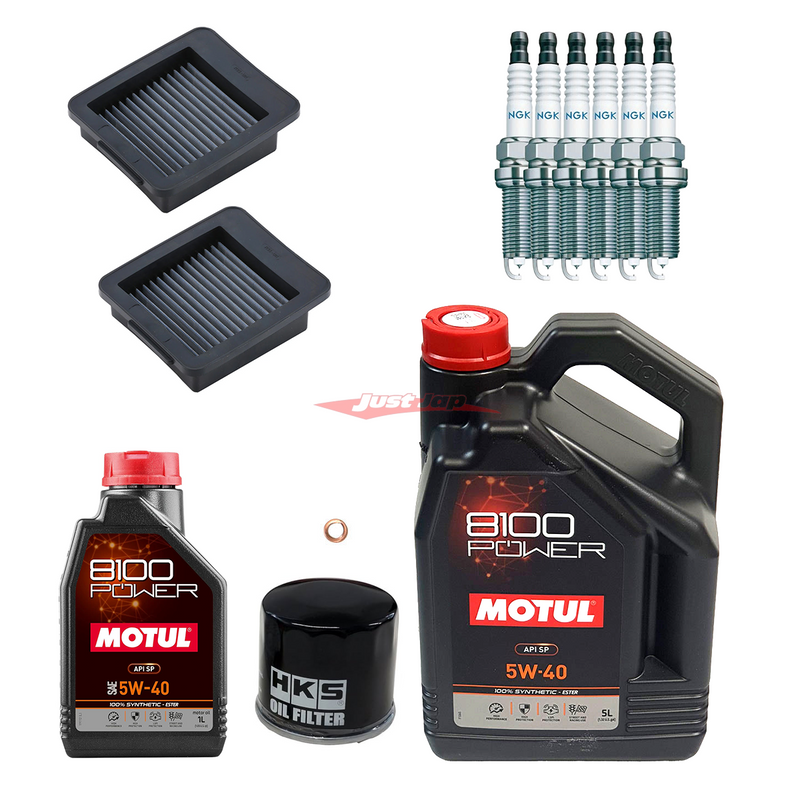 Nissan R35 GTR Complete Service Kit (Motul 8100, NGK, HKS Racing & BLITZ Filters)