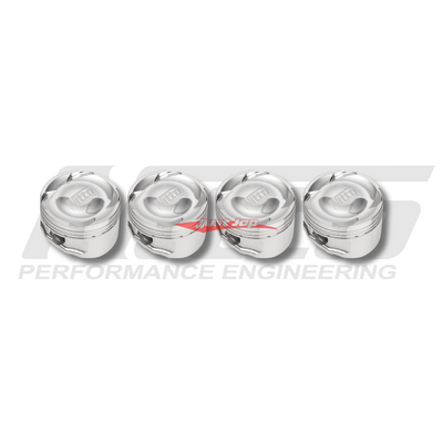 Nitto SR20 Standard Stroke - 86.5mm (+.020") -10cc Dish * HD Forging Pistons