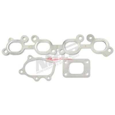 Nitto SR20 Hot Side Exhaust Manifold & Turbocharger Metal Gasket Kit Fits Nissan S13/S14/S15 Silvia, 180SX & 200SX