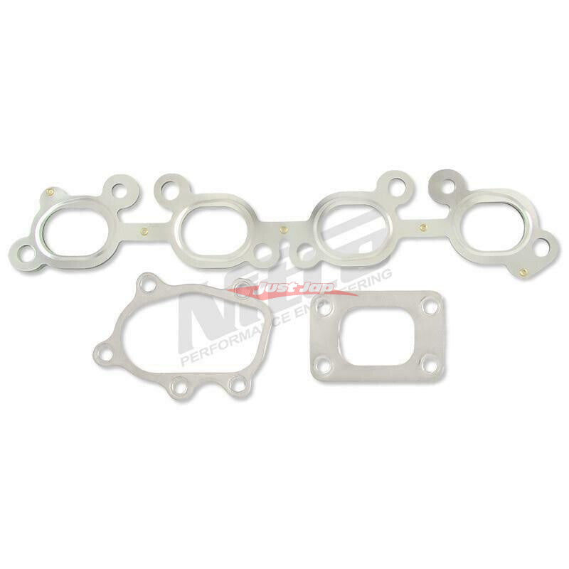 Nitto SR20 Hot Side Exhaust Manifold & Turbocharger Metal Gasket Kit Fits Nissan S13/S14/S15 Silvia, 180SX & 200SX