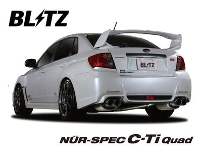 Blitz NUR-Spec C-Ti Quad Exhaust System Fits Subaru Impreza WRX & STI GVB