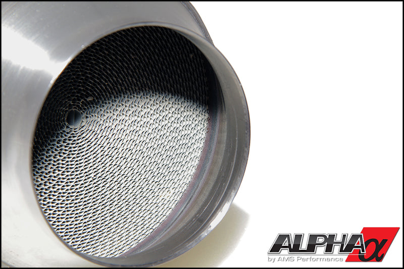 AMS Alpha Peformance 90mm Catted Midpipe (76mm Exit) Fits Nissan R35 GTR