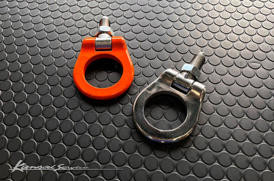 HKS Kansai Service Front Tow Hook (Folding Type - Chrome) Fits Nissan R35 GTR (07-10)