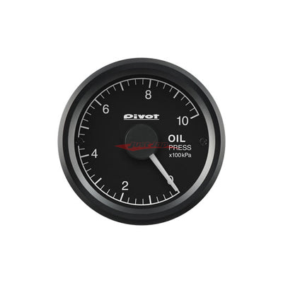 Pivot 52mm Oil Pressure Gauge With Sensor (White Lighting)