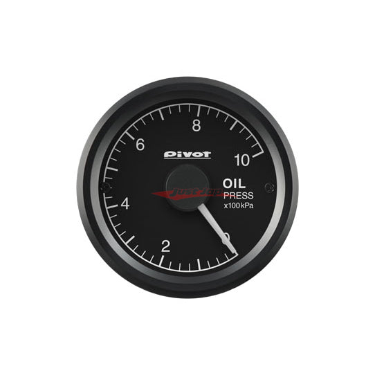 Pivot 52mm Oil Pressure Gauge With Sensor (White Lighting)