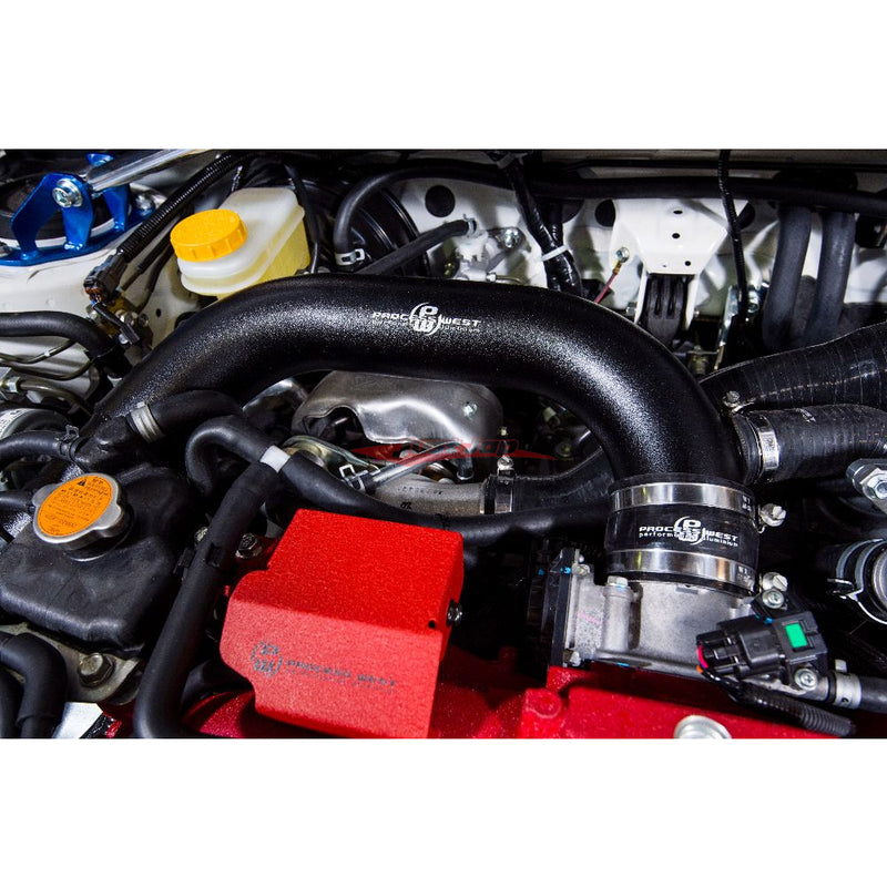 Process West Front Mount Intercooler Kit (Black) Fits Subaru Subaru 15-21 VA STI