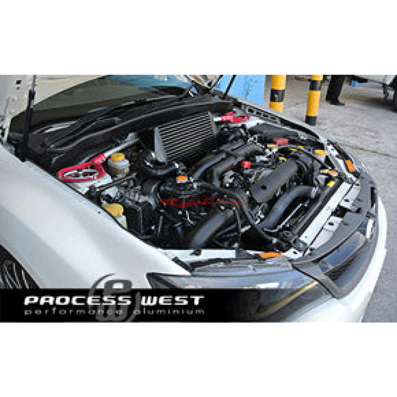 Process West Verticooler Kit Fits Subaru WRX GRB G3 2008-2014 (Black)