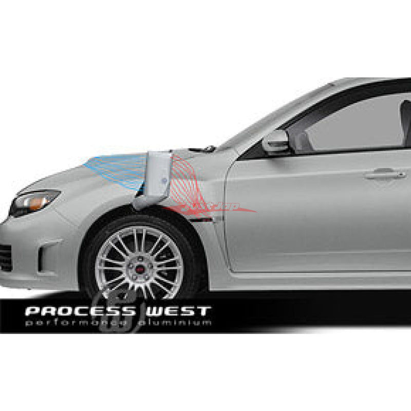 Process West Verticooler Kit Fits Subaru WRX GRB G3 2008-2014 (Black)