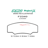 Project Mu RC09 Club Racer Pads Fits ATTKD / BBK Rear Small 6 Pot & 4 Pot Caliper