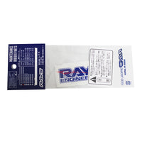 RAYS Volk Racing Wheel Disk Repair Decal Sticker Set (Blue) - Bronze TE37