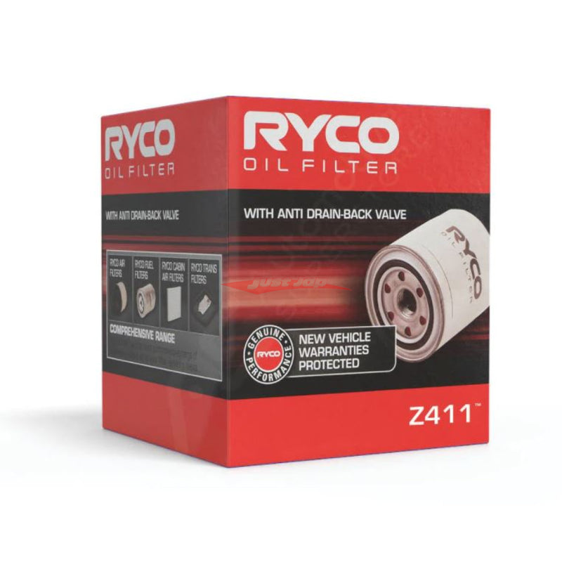 Ryco Oil Filter Z411 Fits Nissan R35 GTR, Subaru BRZ, Forester, Impreza, Liberty, XV & Toyota 86 FA20/FB20/FB25