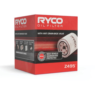 Ryco Oil Filter Z495 Fits Subaru Impreza, WRX, Forester, Outback, Legacy & Liberty EJ20/EJ25