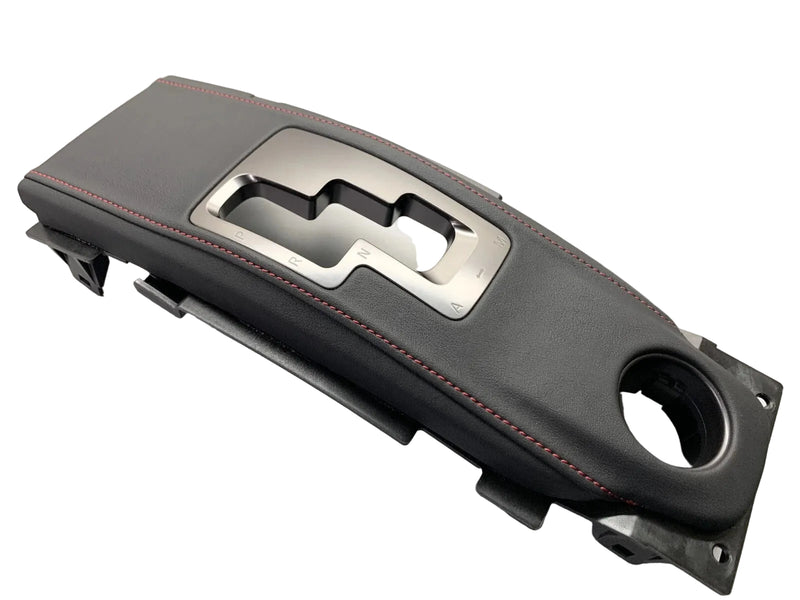 Genuine Nissan Nismo Edition MY14 Center Console Gear Shifter Surround Finisher (Red Stitching) Fits Nissan R35 GTR (07-16)