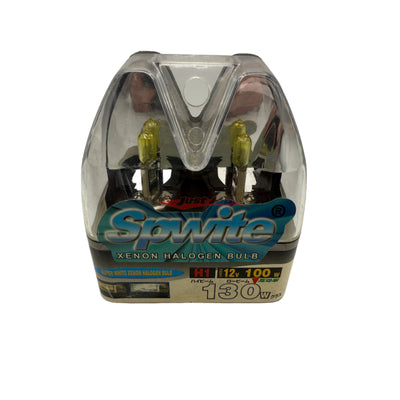 Spwite Super White Xenon Halogen Headlight Globe Set (H1) 12V 100w > 130w