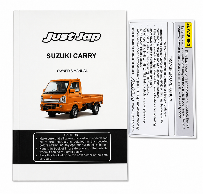 JJR English Owners Manual for Suzuki Carry DA16T