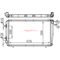 TBAP Genuine Style Replacement Radiator Fits Subaru Impreza GC8/GF8 92-00 (EJ20 Turbo)