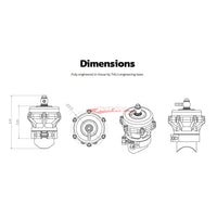 TiAL Sport 50mm Q Series Blow Off Valve 11psi Spring (Purple)