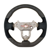 TISSO Premium Nappa Leather & Alcantara Steering Wheel (Grey Stitching) Fits Nissan R34 Skyline GTR , S15 Silvia & 200SX