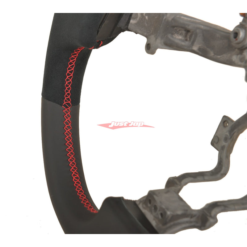 TISSO Premium Nappa Leather & Alcantara Steering Wheel fits Nissan R35 GTR