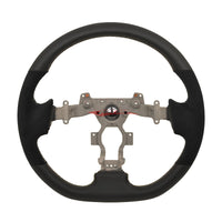 TISSO Premium Nappa Leather & Alcantara Steering Wheel (Grey Stitching) Fits Nissan R35 GTR