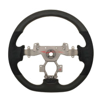TISSO Premium Nappa Leather & Alcantara Steering Wheel (Grey Stitching) Fits Nissan R35 GTR