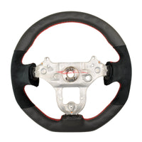 TISSO Premium Nappa Leather & Alcantara Steering Wheel (Red Stitching) Fits Nissan R34 Skyline GTR, S15 Silvia & 200SX