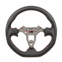TISSO Premium Smooth & Perforated Nappa Leather Steering Wheel (Red Stitching) Fits Nissan R34 Skyline GTR , S15 Silvia & 200SX