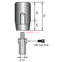 Tomei Duracon Transfer Shift Knob (70mm) Fits Suzuki Jimny (JB64W / JB74W)
