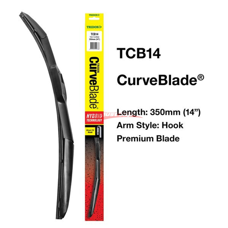 Tridon Curved Wiper Blade Assembly 350mm / 14" (Direct Fit Hook)