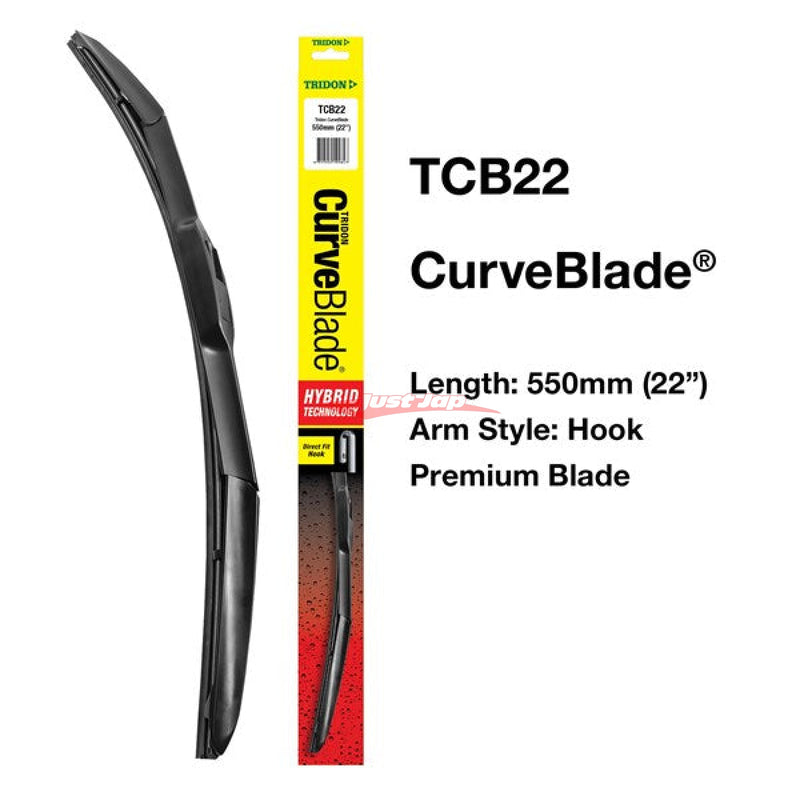 Tridon Curved Wiper Blade Assembly 550mm / 22" (Direct Fit Hook)