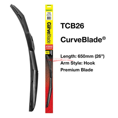 Tridon Curved Wiper Blade Assembly 650mm / 26" (Direct Fit Hook)