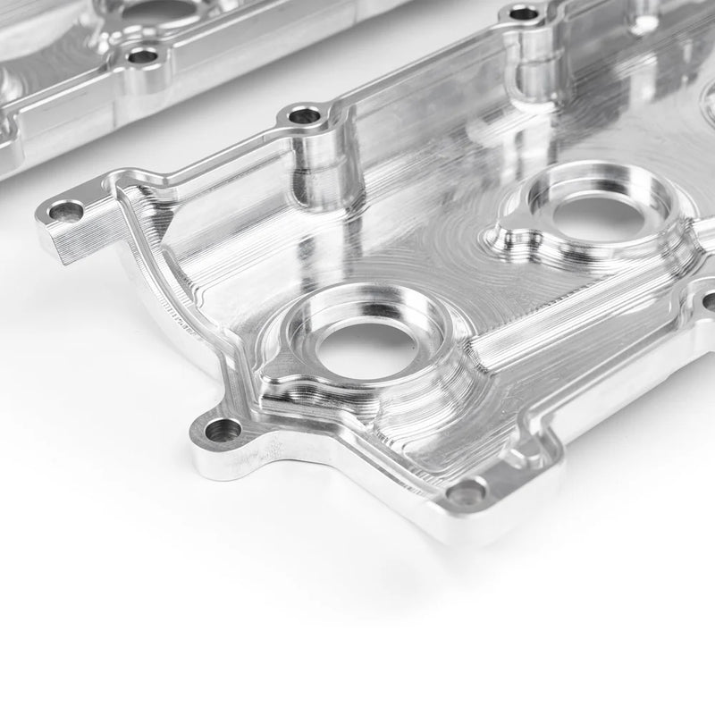 MAD Sweden Billet Camshaft Valve Cover Set (Dry Sump / Black) Fits Nissan R35 GTR VR38DETT
