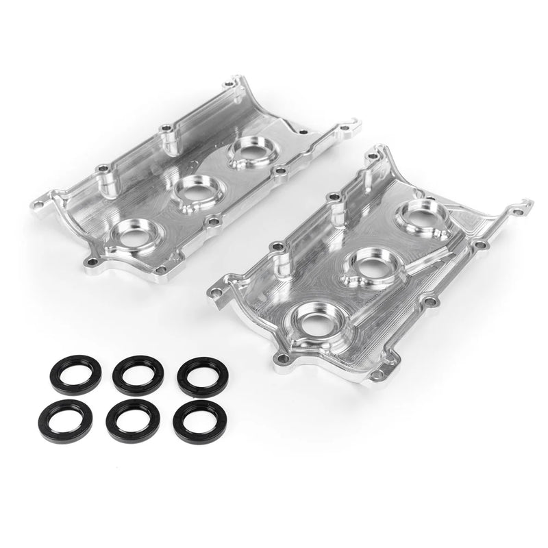 MAD Sweden Billet Camshaft Valve Cover Set (Dry Sump / Black) Fits Nissan R35 GTR VR38DETT