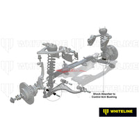 Whiteline Front Lower Control Arm Outer Shock Absorber Bushing Kit Fits Nissan R35 GTR