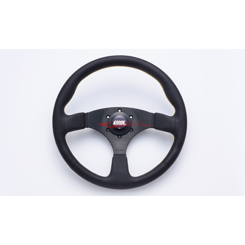 Works Bell Steering Wheel Type III - 350mm (Yellow Stitch)
