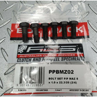 Xtreme Clutch Pressure Plate Bolts fits Mazda RX-2, RX-3, RX-4, RX-5 & RX-7 Ser.1/2 SA22C (M8 x P1.0 x 22.3 - 6pce Set)