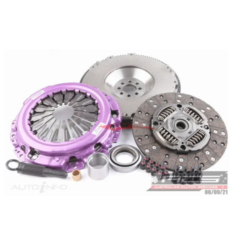 Xtreme Heavy Duty Organic Clutch & Solid Flywheel Package Clutch Kit Fits Nissan PM35 Stagea, V35 Skyline & Z33 350Z VQ35DE