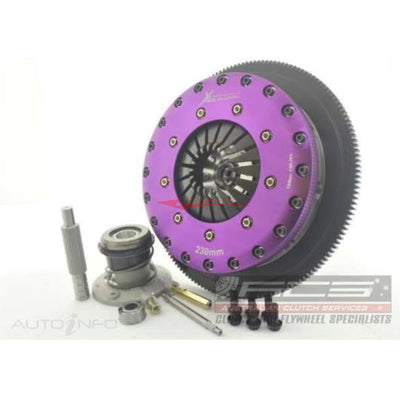 Xtreme Heavy Duty Twin Plate Organic Clutch With Flywheel & Concentric Slave fits Ford Falcon XR6 Turbo (BA/BF)