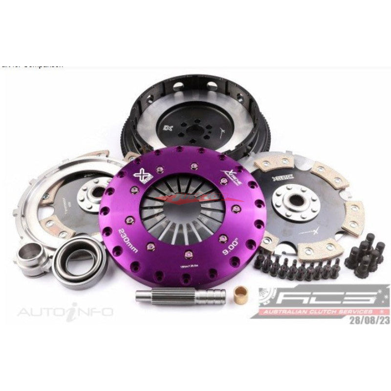 Xtreme Twin Plate Race Clutch 230mm (Ceramic Solid Centre) Fits Nissan Skyline R31/R32/R33 (Push Type)