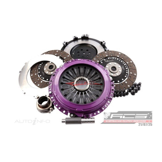 Xtreme Twin Plate Race Clutch 230mm (Organic Solid Centre) Fits Mitsubishi Evolution 4-9 4G63 (5 Speed)