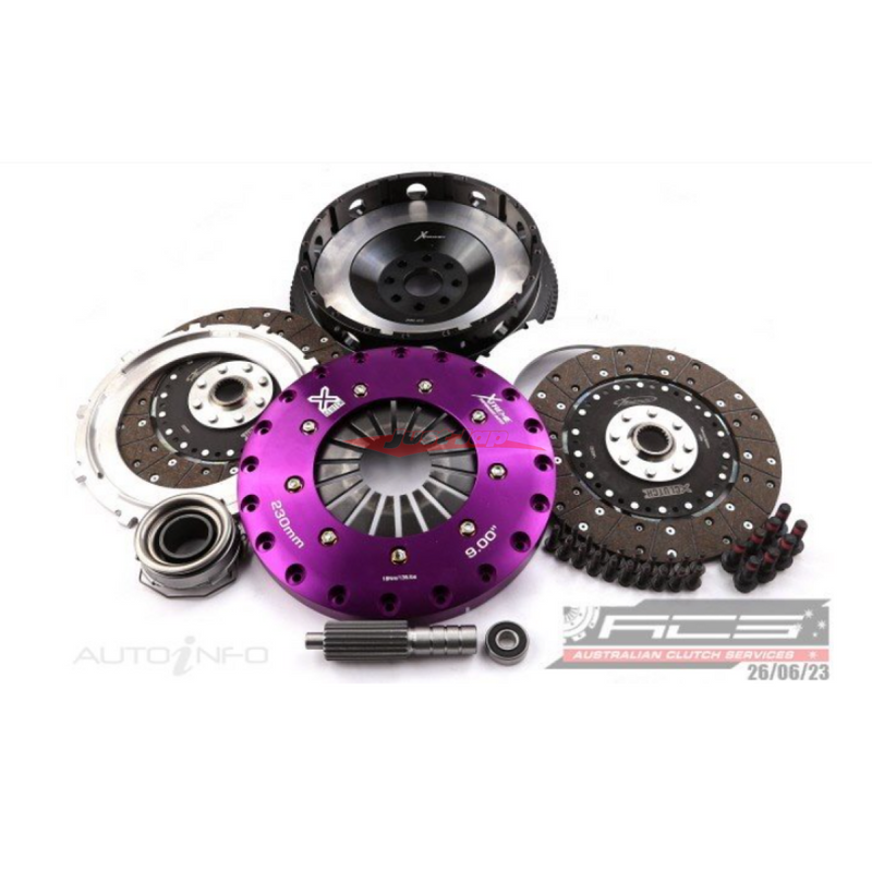 Xtreme Twin Plate Race Clutch 230mm (Organic Solid Centre) Fits Toyota Supra JZA80 W58 5 Speed (2JZ-GE)