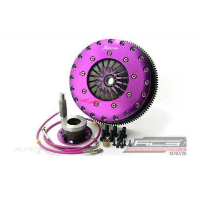 Xtreme Twin Plate Race Clutch 230mm (Organic Solid Centre) inc SMF & CSC Fits Nissan Skyline R34 GTR (RB26DETT)